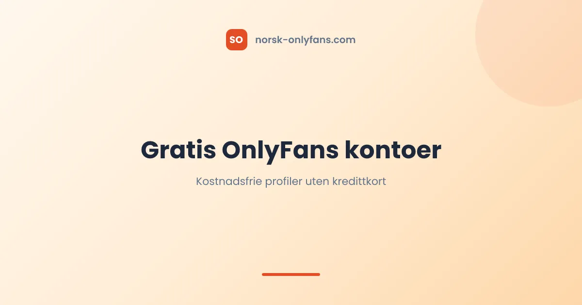 Gratis OnlyFans kontoer